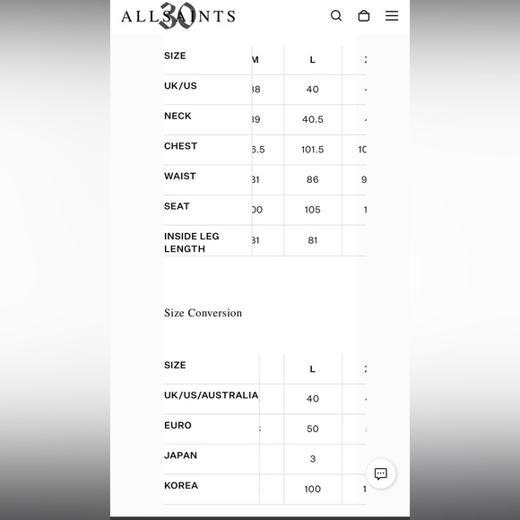 All Saints Men’s Red Rose Relaxed Fit - Picture 5 of 5